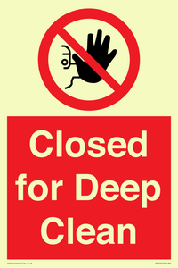 Closed for Deep Clean